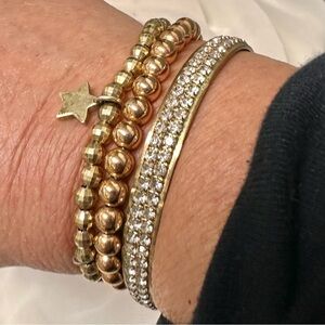 Set of 3 Gold Bracelets
